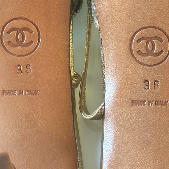 Chanel Lace-Up Sandal -- VINTAGE- 💯 Authentic Size 38 EXTREMELY RARE - Picture 11 of 17